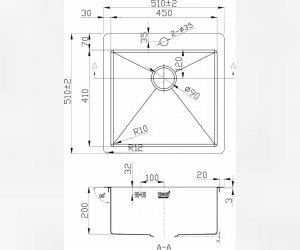 Мойка кухонная Zorg Inox PVD 5151 Grafit