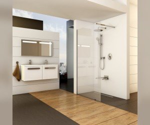 Душевая стенка Ravak Walk-In Wall ST, 120 см, профиль блестящий, витраж транспарент, GW9WG0C00Z1