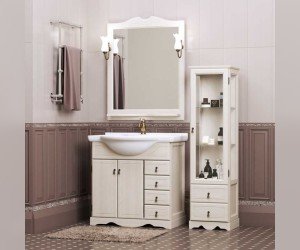 Тумба под раковину Opadiris КЛИО 85, белый матовый