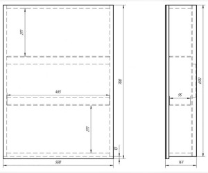 Зеркальный шкаф Dreja eco Almi 50.99 9008