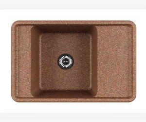 Кухонная мойка Акватон Беллис 78 прямоугольная с крылом, терракот, 1A725032BS270