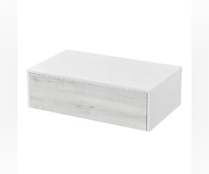 Комод Акватон Сакура 80, 1A236603SKW80, белый глянцевый/ольха наварра