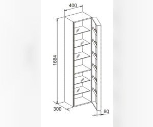 Шкаф высокий Keuco Elegance New 31631