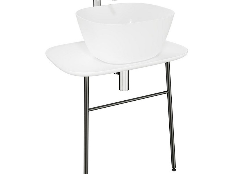 Керамическая столешница VitrA Plural под раковину 70 см, цвет белый матовый, 62561