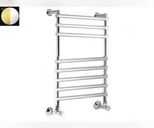 Полотенцесушитель водяной Margaroli Sole 464-8м 4644708WHGO, высота 76.8 см, ширина 53.5 см, белый/золото