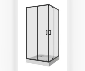 Душевой уголок Niagara Nova 90 х 90 см, профиль черный, стекло прозрачное, NG-6808-08 BLACK