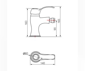 Смеситель Veragio Grazia VR.GRA-3520.BR для биде, бронза