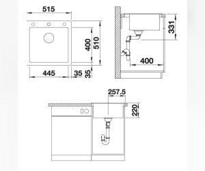 Мойка кухонная Blanco Pleon 5 Silgranit 525304