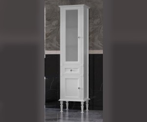 Пенал Opadiris Кантара 45 см напольный, белый матовый, левый/правый