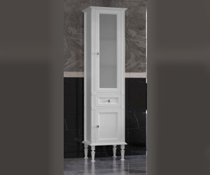 Пенал Opadiris Кантара 45 см напольный, белый матовый, левый/правый