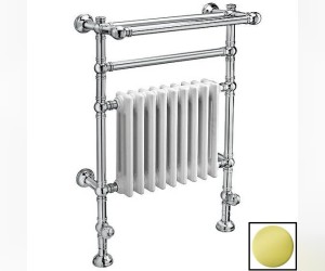 Полотенцесушитель водяной с полкой Margaroli Armonia 9-200 92005504GOP, высота 97.2 см, ширина 60 см, золото