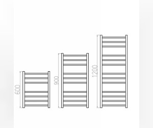 Полотенцесушитель водяной Grota Estro 53 x 180 см, ширина 53 см, высота 180 см, полированный