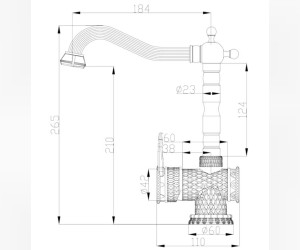Смеситель Zorg Antic A 408K-BR для кухонной мойки, античная бронза