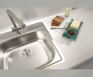 Мойка кухонная Alveus MORE 10 NAT-90 560 x 500 1106813 с сифоном