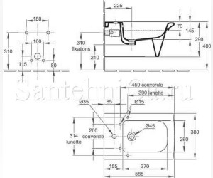 Биде Jacob Delafon Stillness E1304-00 подвесное
