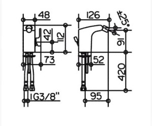Смеситель Keuco Elegance New 51609 010000 для биде