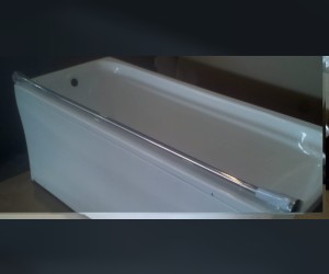 Карниз прямой Aquatek 150 см 4660043200582 для прямоугольных ванн