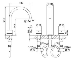 Смеситель Bandini Stel 940920SN00 для раковины, матовый никель