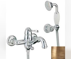 Смеситель Bandini Antico 855820YY00 для ванны/душа, бронза/ручка Swarowski Antico