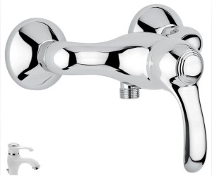 Смеситель для душа Emmevi Harmony 22002BC, белый/хром