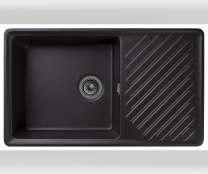 Кухонная мойка GranFest Quarz Z 53, 85.1 x 47.9 см, черный
