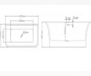 Акриловая ванна Lagard Evora Black Agate lgd-evr-ba