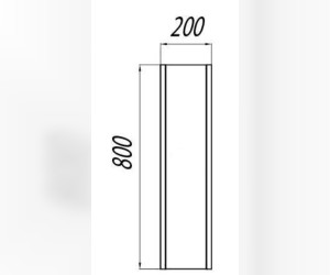 Модуль для зеркала Акватон Брук 20 см 1A201003BCDL0 цвет дуб латте