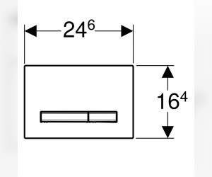 Клавиша Geberit Sigma Type 50 115.788.21.2, двойной смыв, цинковое литье, глянцевый хром