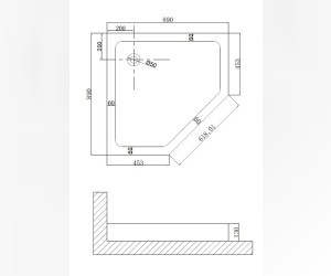 Душевой поддон Niagara Nova, 90 х 90 см, белый, 90901D