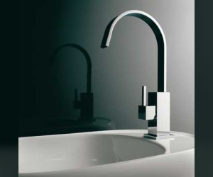 Смеситель Bandini Ice Cube 2 752220SN04LW для биде, матовый никель/ручка венге