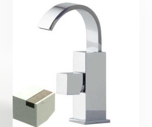 Смеситель Bandini Ice Cube 2 752220SN04LW для биде, матовый никель/ручка венге