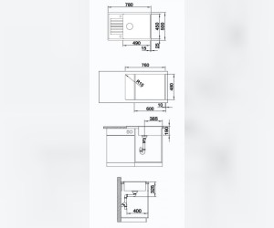 Мойка кухонная Blanco Zia XL 6S Compact, цвет темно-коричневый (523282)