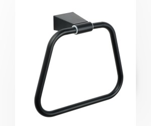 Полотенцедержатель - кольцо Fixsen Trend черный матовый, FX-97811, 18 см