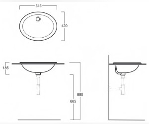 Раковина Simas Marine S 50P