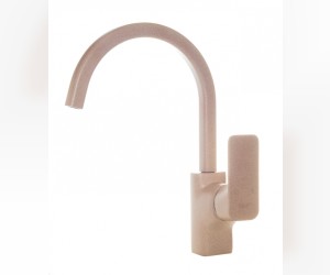 Смеситель D&K Berlin DA1432423 для кухонной мойки, высокий, песочный