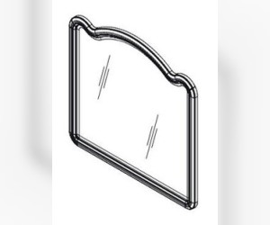 Зеркало Caprigo Imperio 120 см настенное, отделка B059, 11631-B059