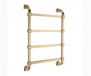 Полотенцесушитель водяной Margaroli Concerto 732-4 732-4G, высота 81 см, ширина 53 см, золото