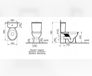 Напольный унитаз Vitra Normus 5111B003-0075