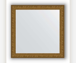 Зеркало в багетной раме Evoform Definite BY 3135 64 x 64 см, виньетка состаренное золото