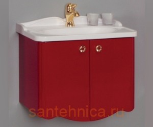 Тумба Акватон Венеция 90 1A155601VN940, бордо темный