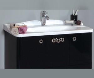 Тумба Акватон Венеция 90 1A155601VN940, бордо темный