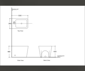 Биде Aquanet Tavr 2.0 B1 243551, напольное