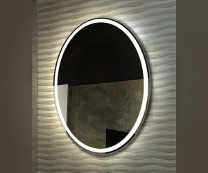 Зеркало Bellezza Vesta 75 см с подсветкой, белый, 00000011243