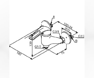 Смеситель Damixa Starlight 102080000 для душа