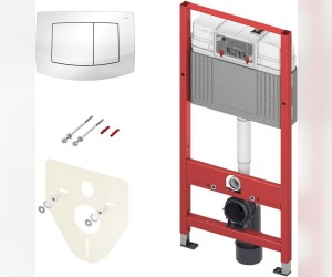 Инсталляция для унитаза TECE Base K440200 с кнопкой смыва TECEambia, белый
