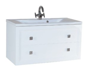 Тумба под раковину Bellezza Милан 90, подвесная, цвет бежевый