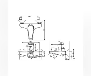 Смеситель Bravat Line F65299C-B-RUS для ванны