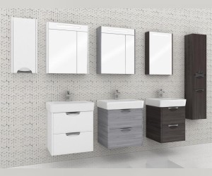 Тумба под раковину Акватон Сильва 60 см 1A211801SIW70, цвет дуб полярный