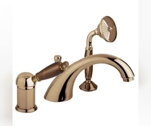 Смеситель Cezares ELITE-BVDM-02-Nc для ванны, бронза, ручка орех