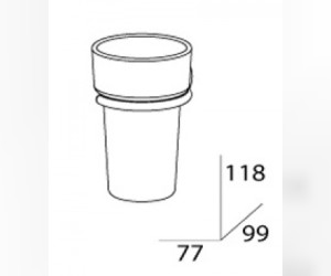 Стеклянный стакан FBS Standard STA 006